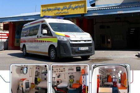 تجهیز ناوگان امدادی پتروشیمی امیرکبیر به آمبولانس استاندارد وزارت بهداشت